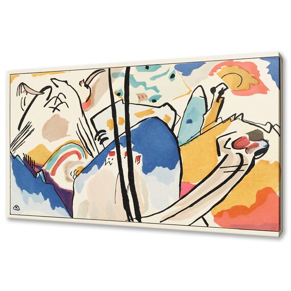 Wassily Kandinsky The Blue Rider Abstract Expressionist Art Print