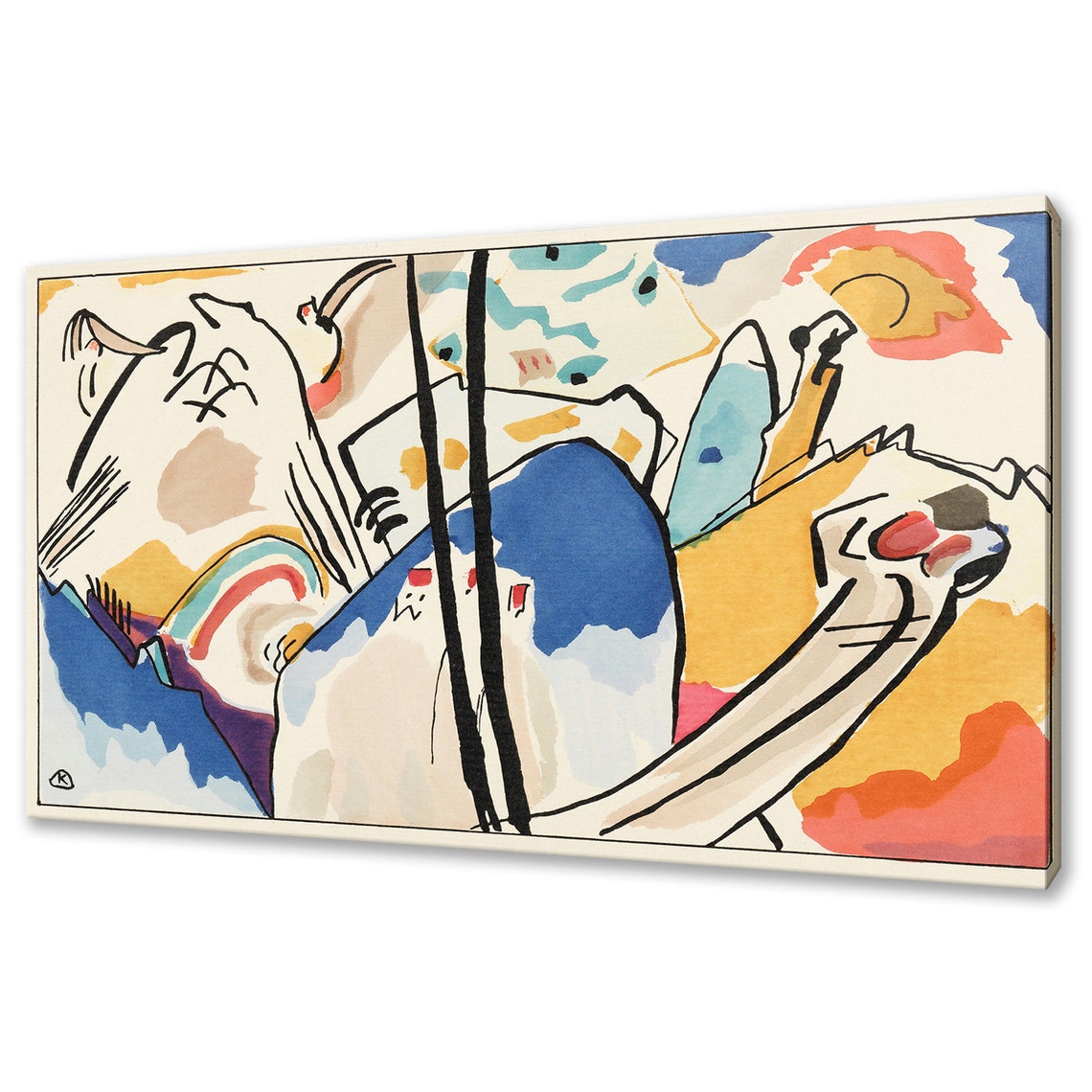 Wassily Kandinsky The Blue Rider Abstract Expressionist Art Print
