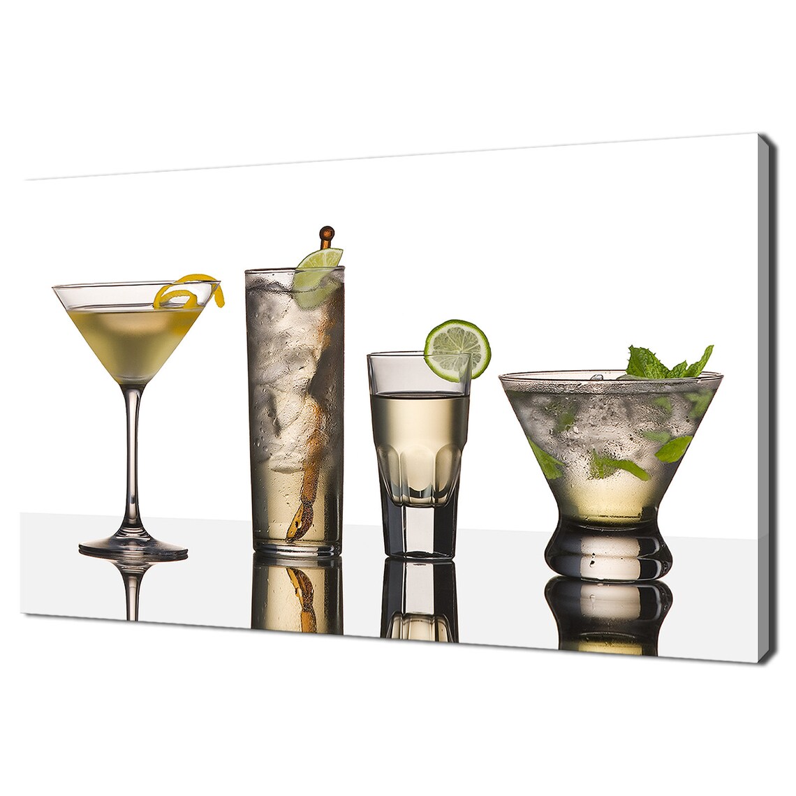 Assorted Cocktails Kitchen Modern Design Art Print