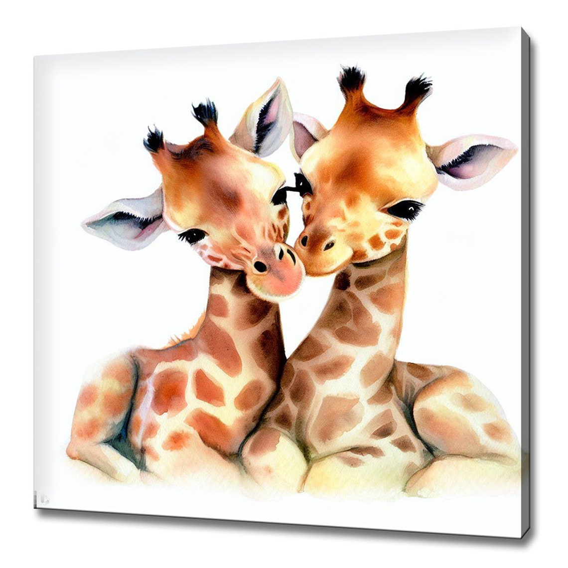 Cute Baby Animals Nine Panel Elephant Bunny Lion Cub Nursery Print - Image 3