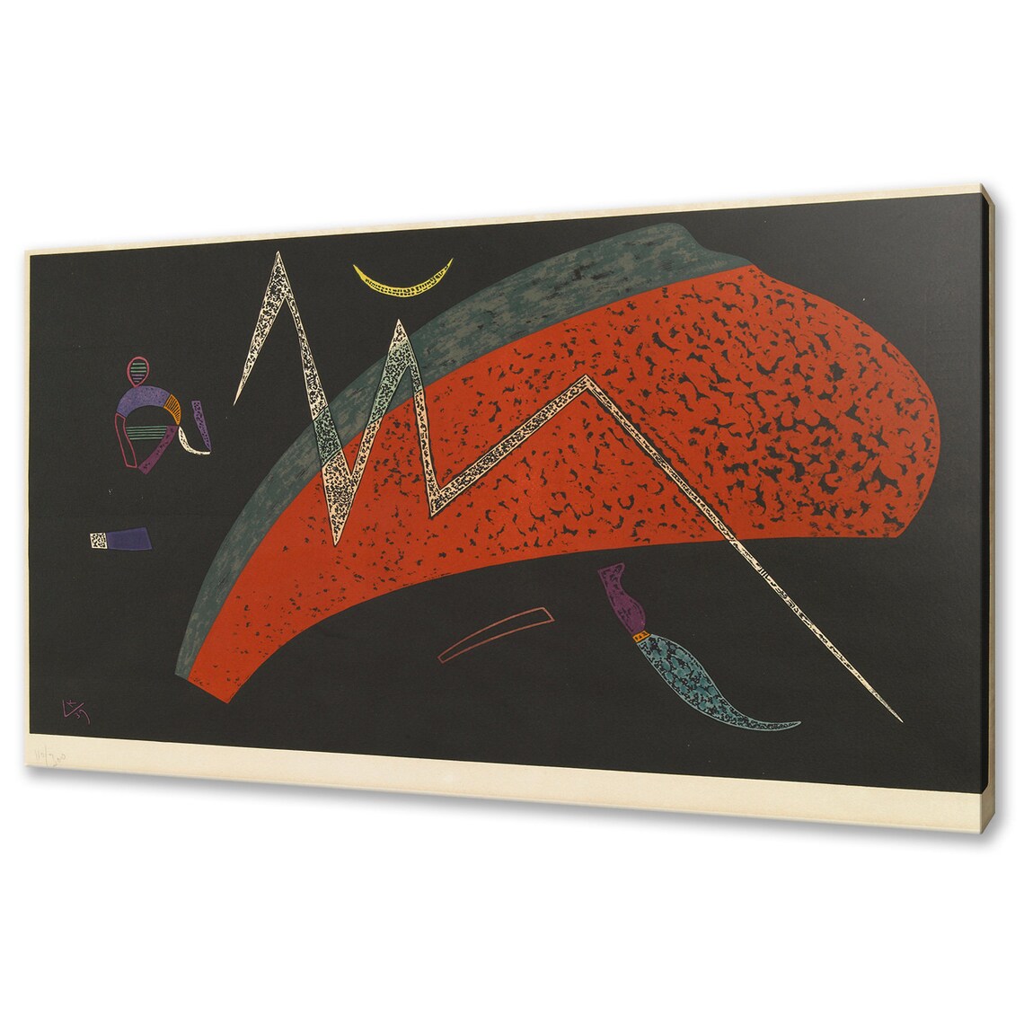 Wassily Kandinsky Watermelon 1939 Red Moon Dark Abstract Classic Art Poster