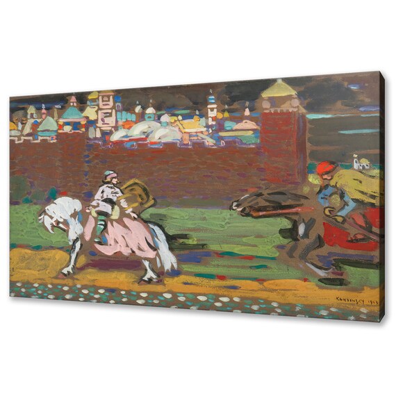 Wassily Kandinsky Crusaders 1903 Horse Riders Classic Reproduction Art Poster