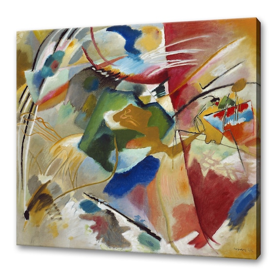 Wassily Kandinsky Painting With Green Center 1913 Abstract Art Poster