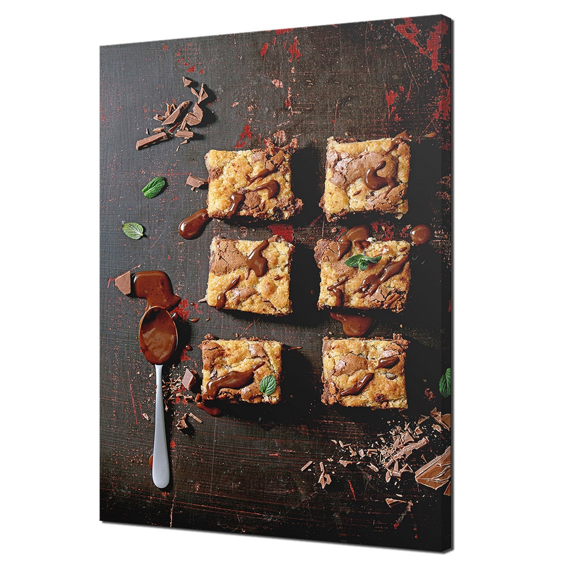 Chocolate Brownies And Cookies Kitchen Modern Design Print Wall Art Picture