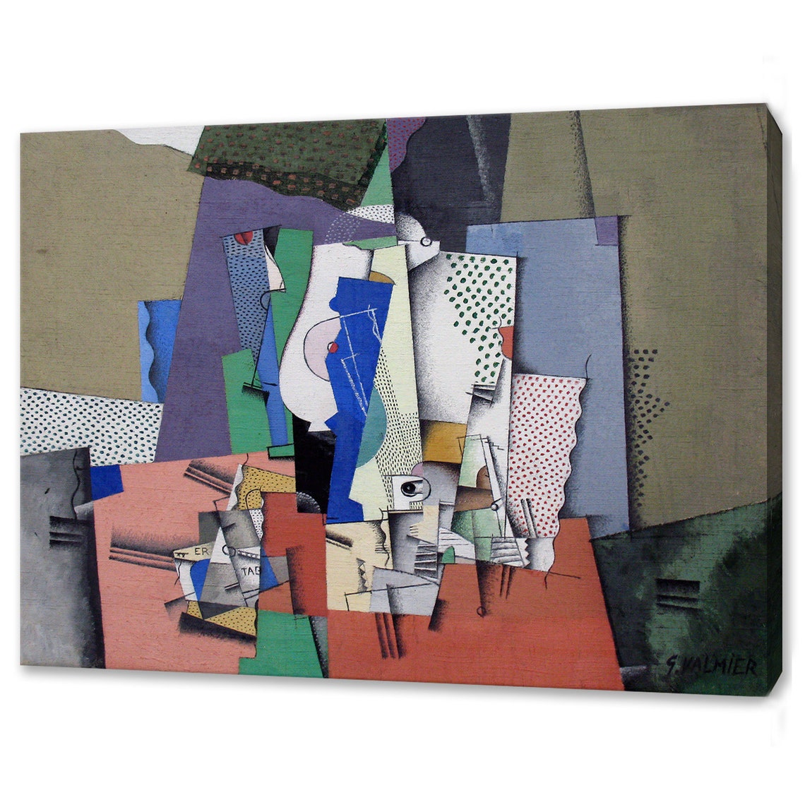 Georges Valmier Geometrical Still Life Ii 1920 Classic Design Abstract Decor Reproduction Print Wall Art