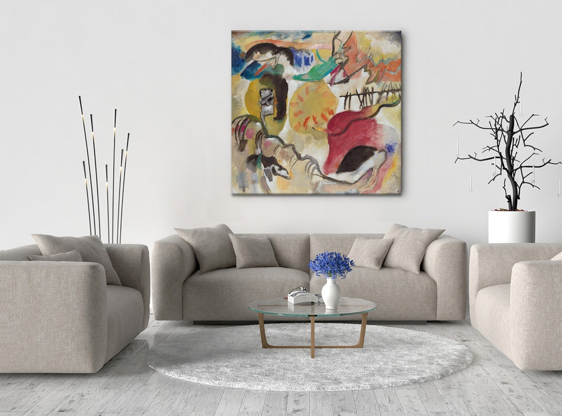 Wassily Kandinsky Improvisation 27 Garden Of Love Ii 1912 Modern Classic Design Abstract Decor Reproduction Print Wall Art Picture - Image 2