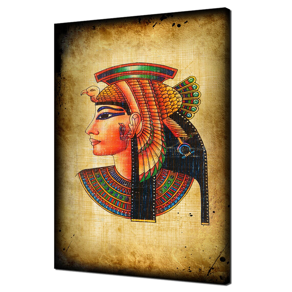 Cleopatra Ancient Egyptian Papyrus Modern Art Print