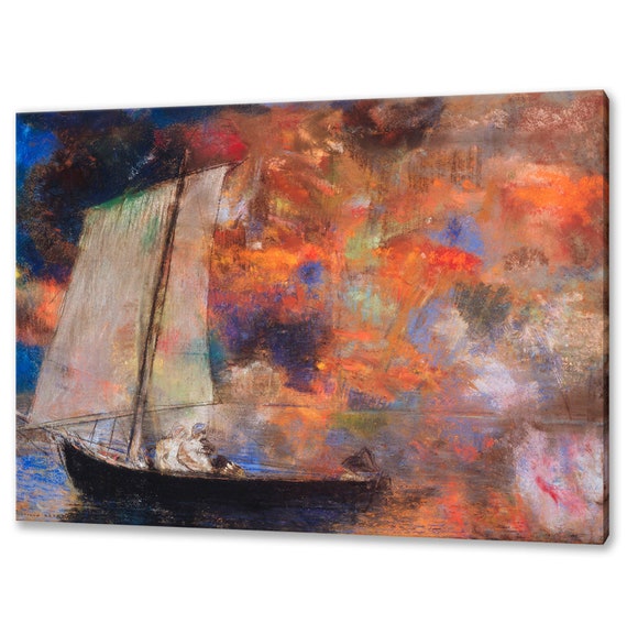 Flower Clouds by Odilon Redon, Symbolist Art Print