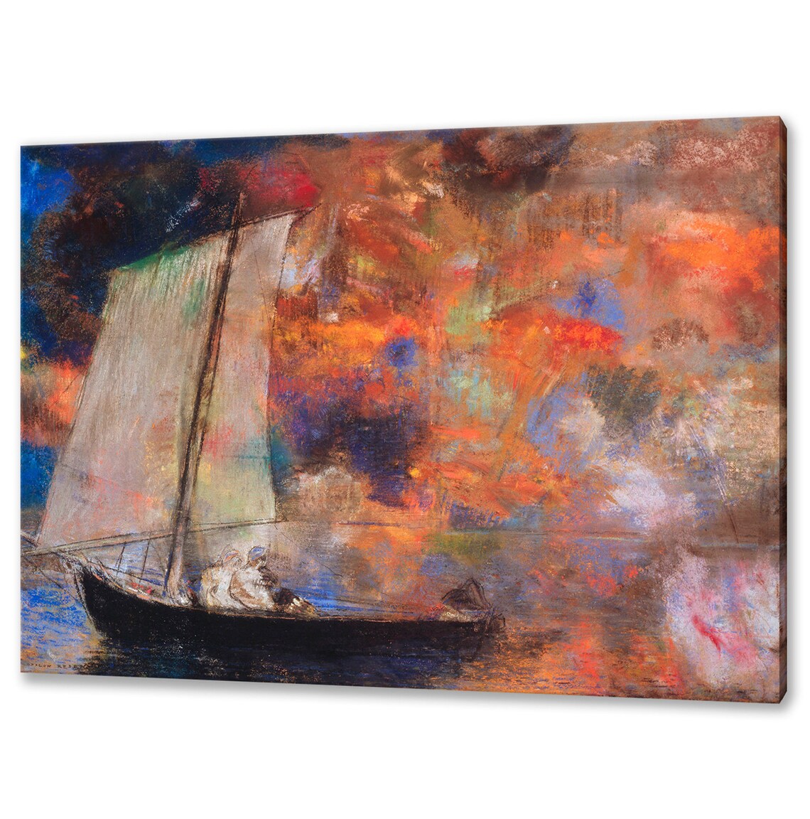 Flower Clouds by Odilon Redon, Symbolist Art Print