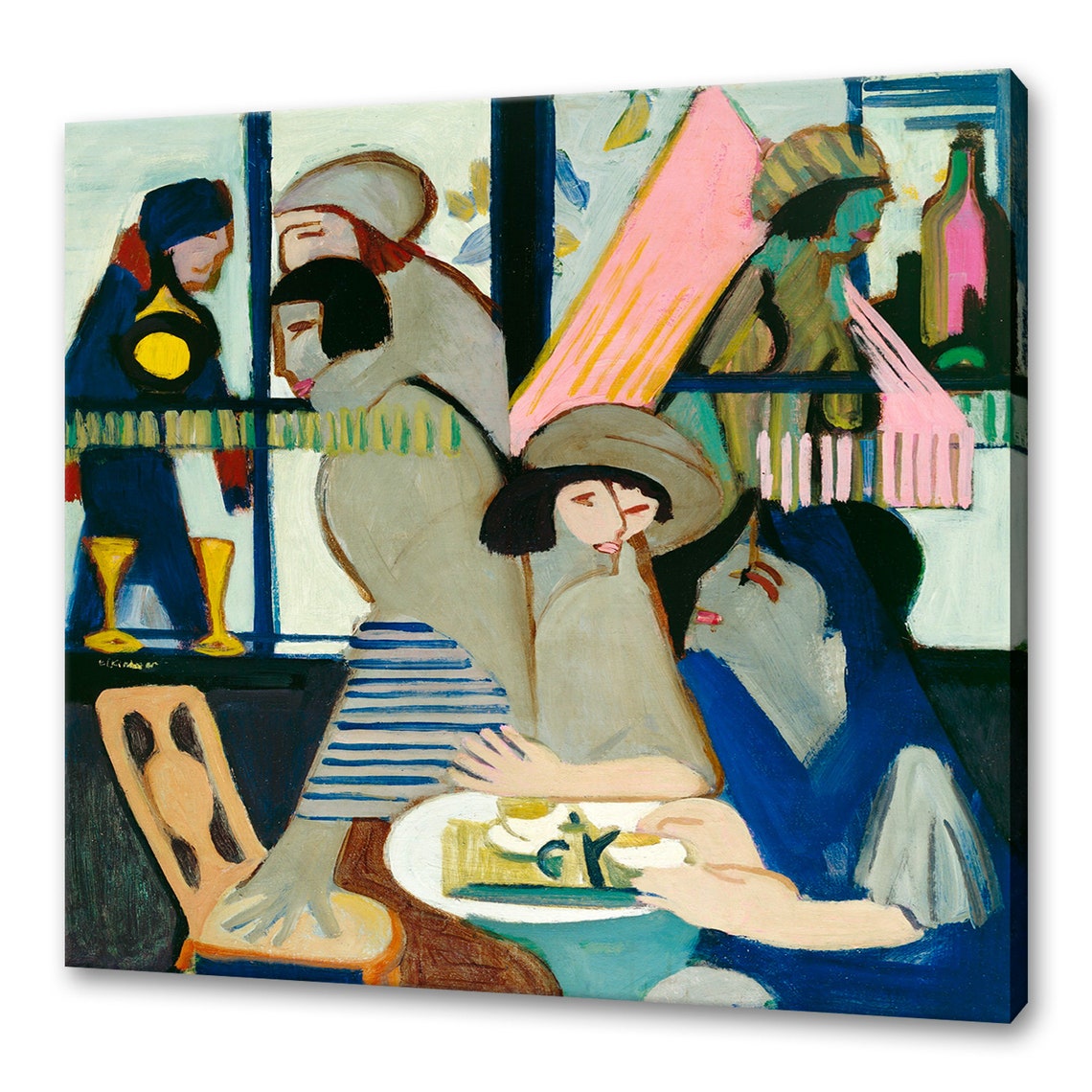 Ernst Ludwig Kirchner Cafe 1928 Expressionist Painting Print