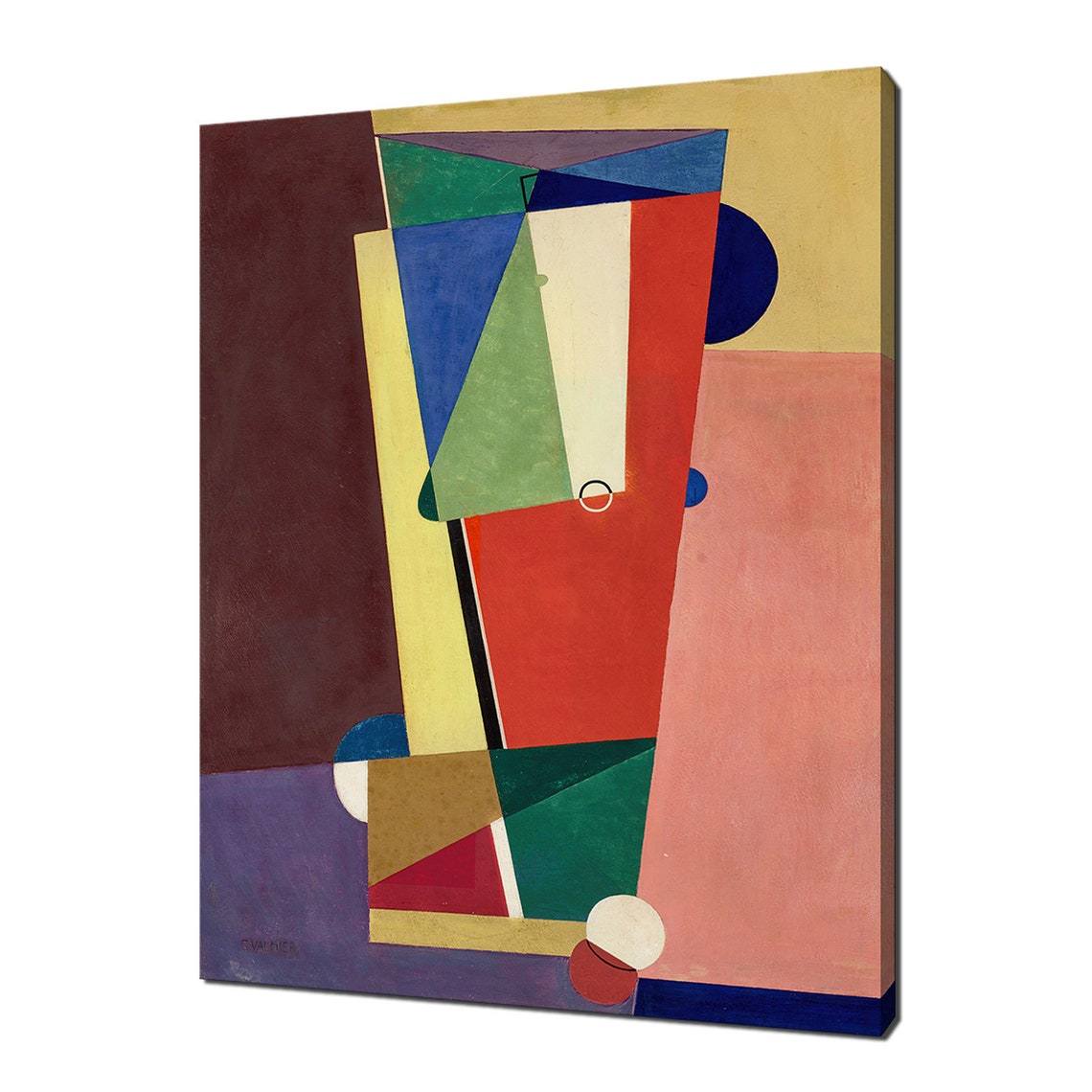 Georges Valmier Composition 1921 Cubist Bold Geometric Abstract Poster