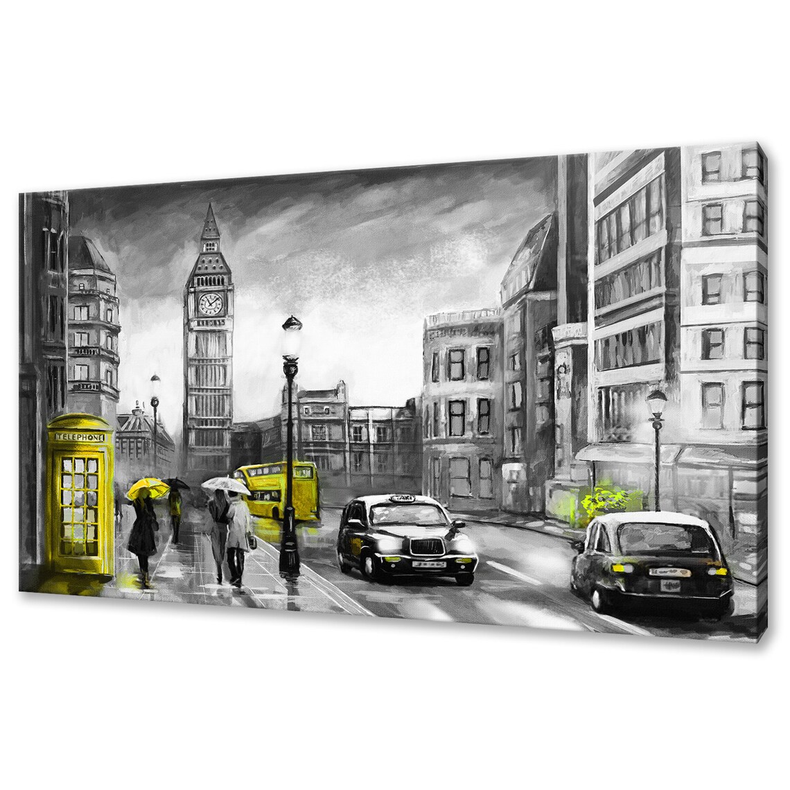 Oil-Painting-Style London Street View Art Print - Image 2