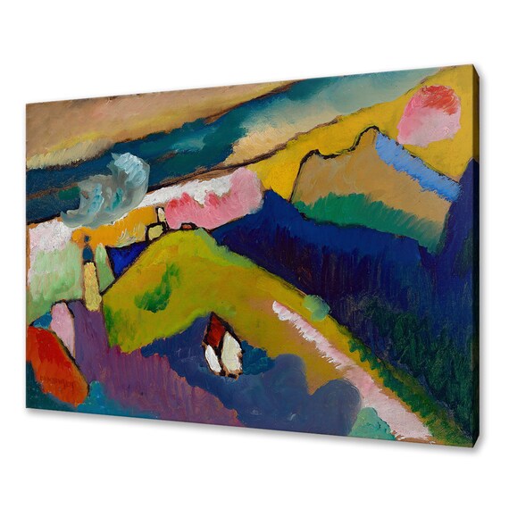 Wassily Kandinsky Murnau Mountain Landscape Church 1910 Print