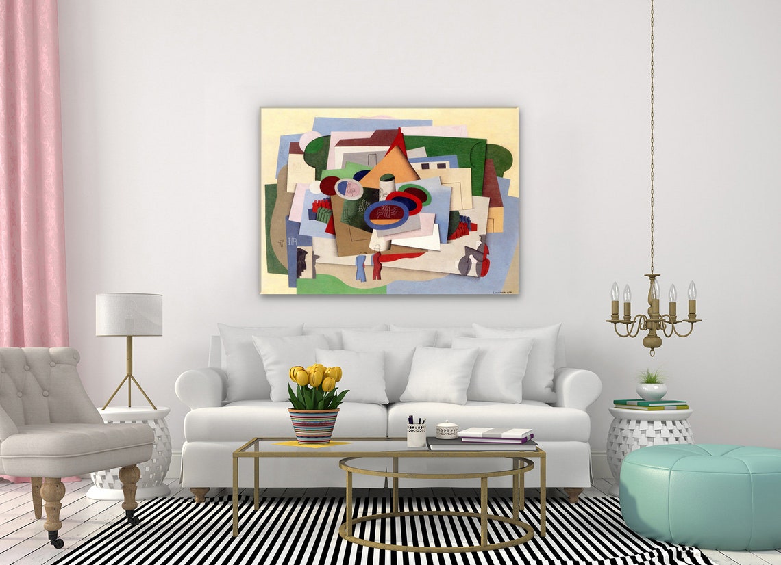Georges Valmier The Village Fun Fair 1925 Cubist Abstract Art Print - Image 2