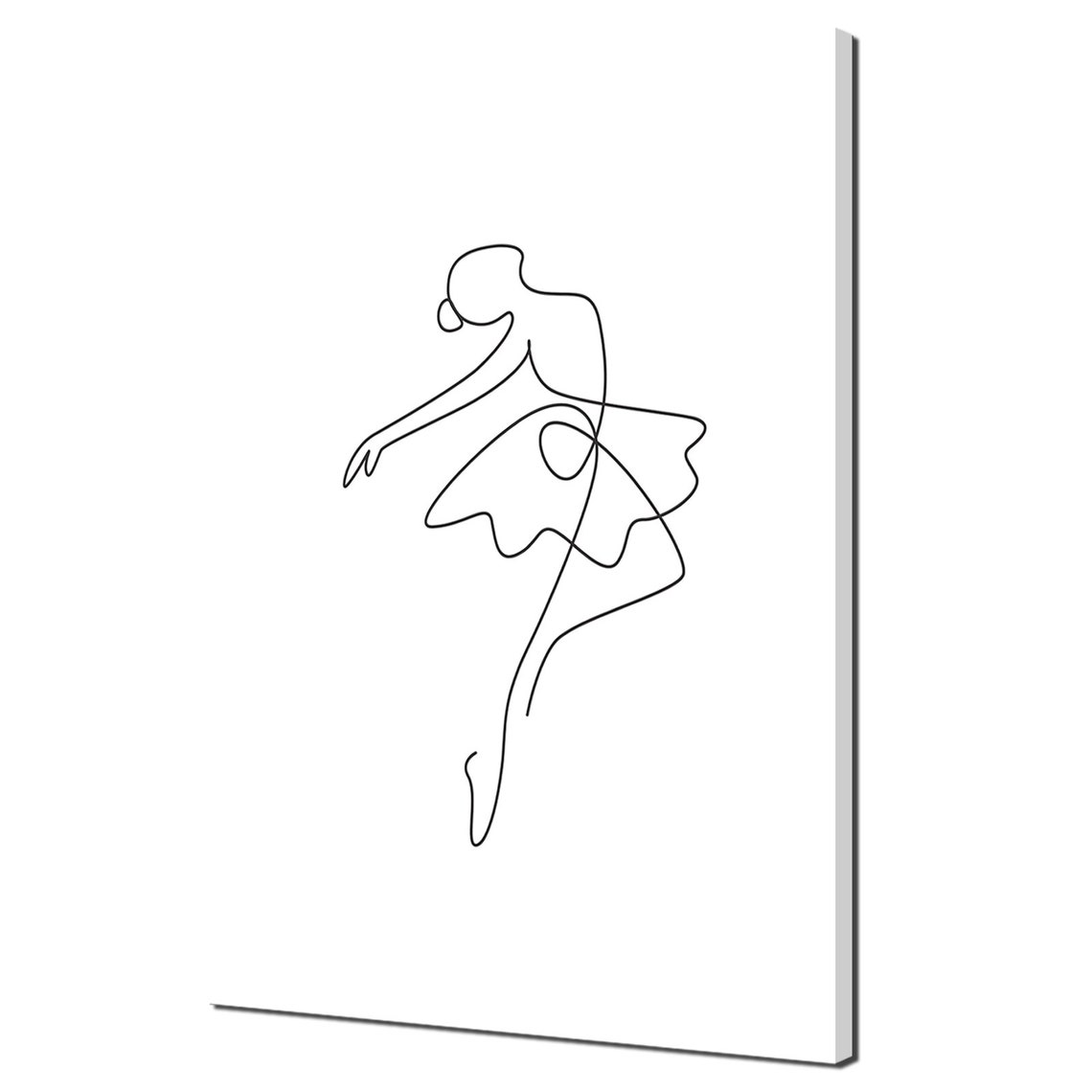 Beautiful Ballerina Dancing Ballet Modern Minimalism Design Decor Print Wall Art Picture