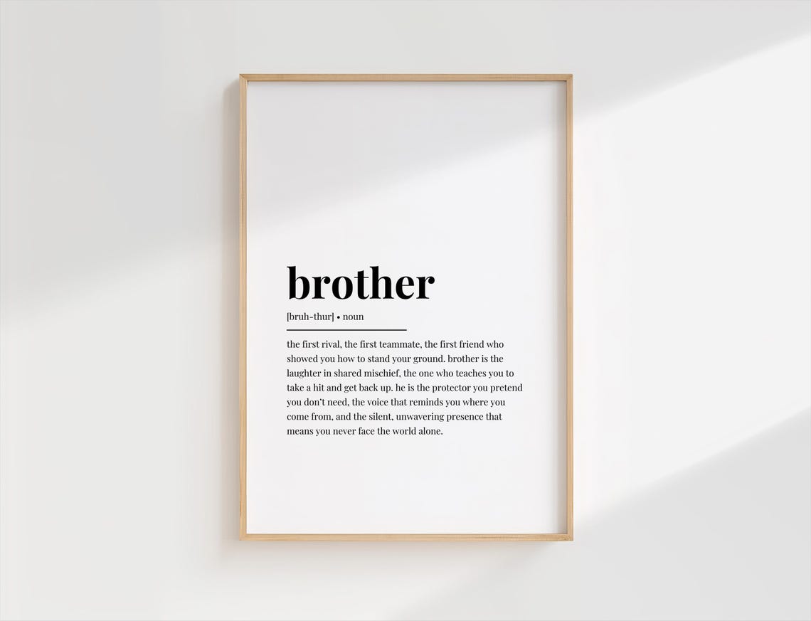 Brother Quote Poster Stand Your Ground Gift for Brothers Everywhere - Image 2