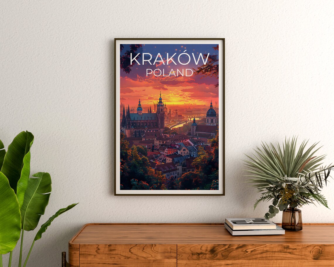 Krakow, Poland Travel Poster, Europe Art Print - Image 3