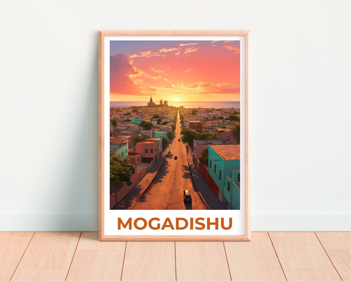 Mogadishu Travel Poster, Somalia Wall Art Print - Image 4