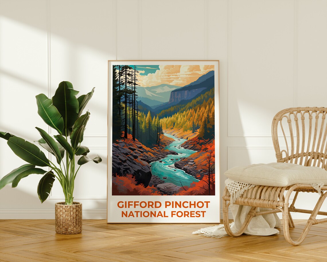 Gifford Pinchot National Forest, Washington Travel Poster - Image 2