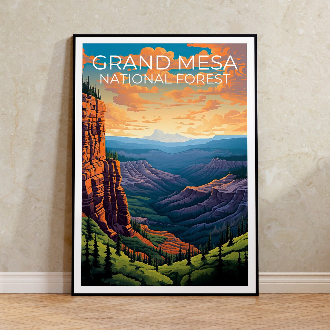 Grand Mesa National Forest, Colorado Travel Poster