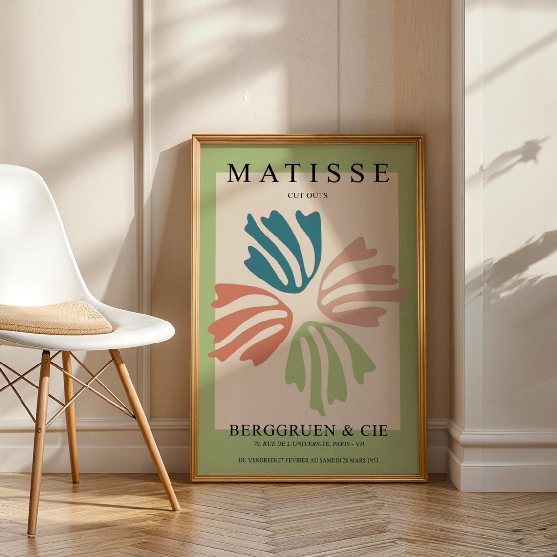 Matisse Cut Outs Multicolor Leaf 1953 Exhibition Poster Modern Art
