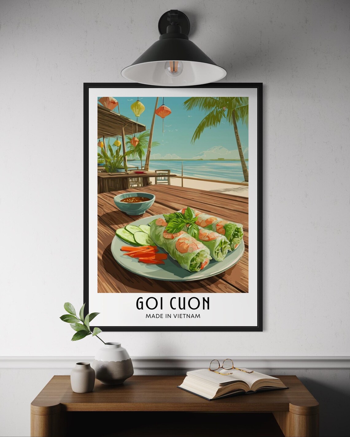 Gi Cun Vietnamese Spring Rolls Travel Poster