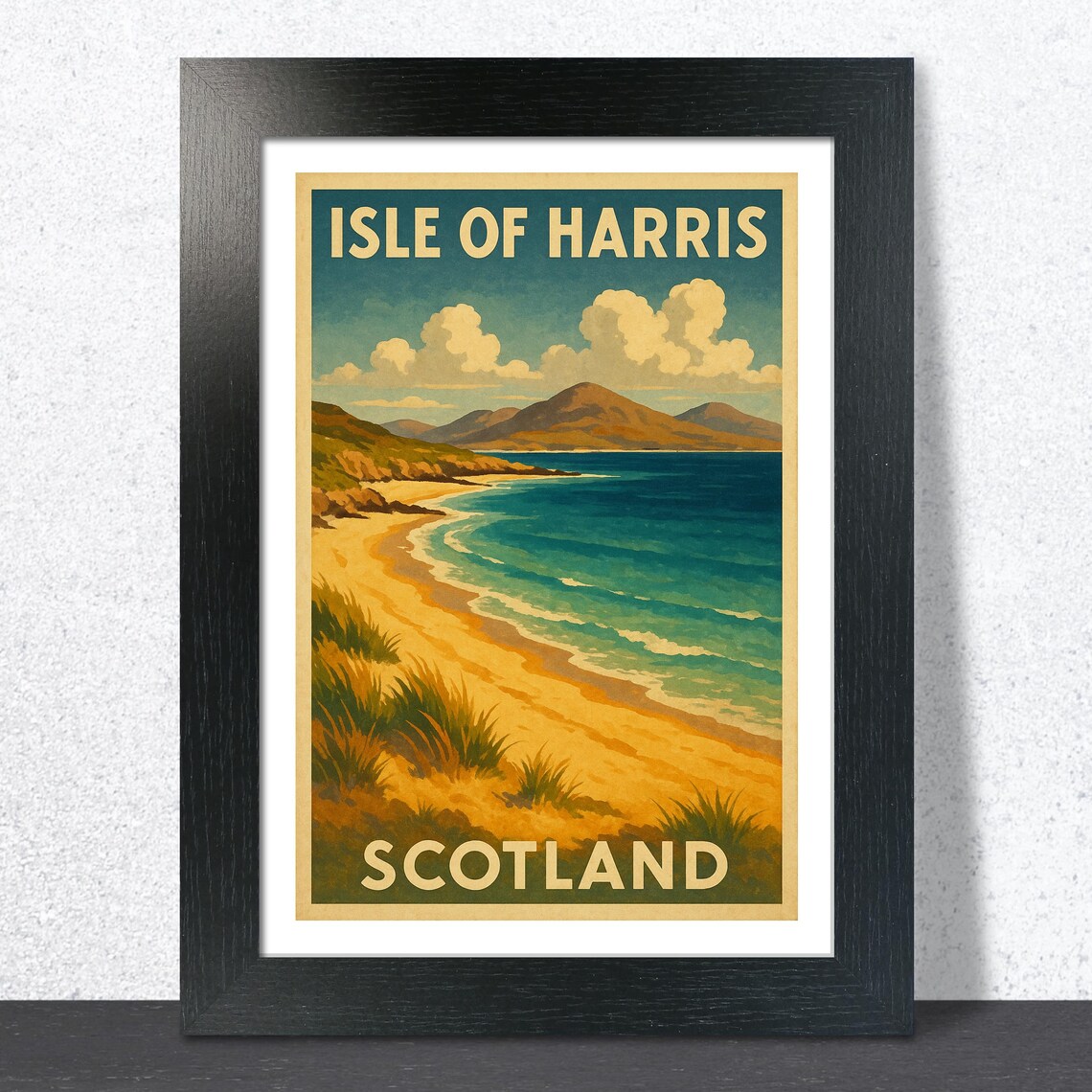 Isle Of Harris Vintage Travel Poster Print