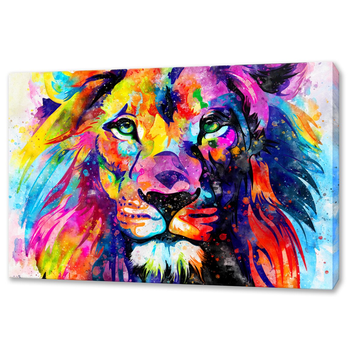 Custom Lion Wall Art Print, Handmade Animal Decor