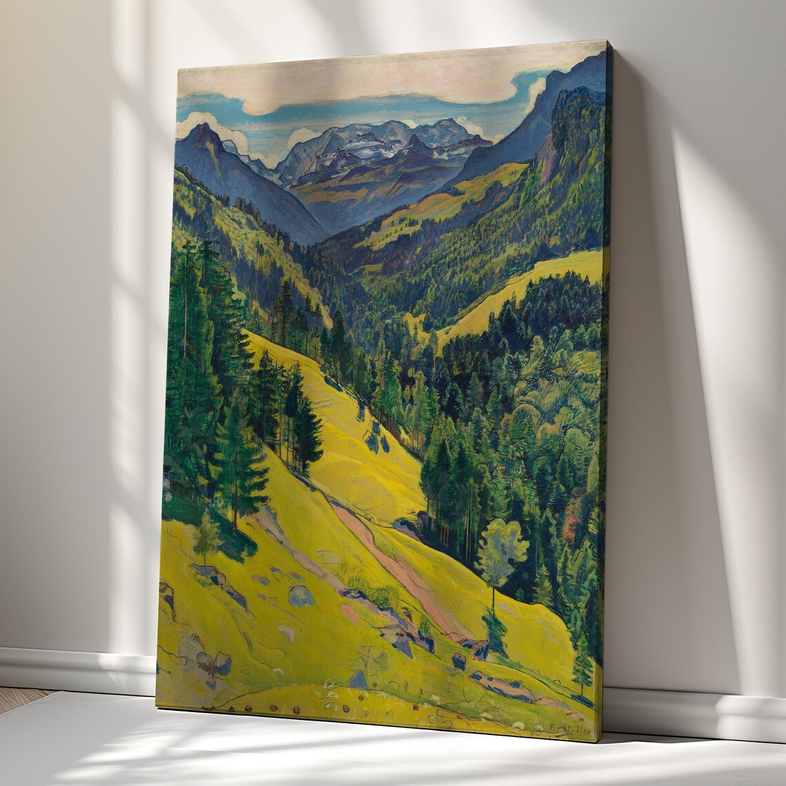 Kien Valley With Bluemlisalp Massif Art Print