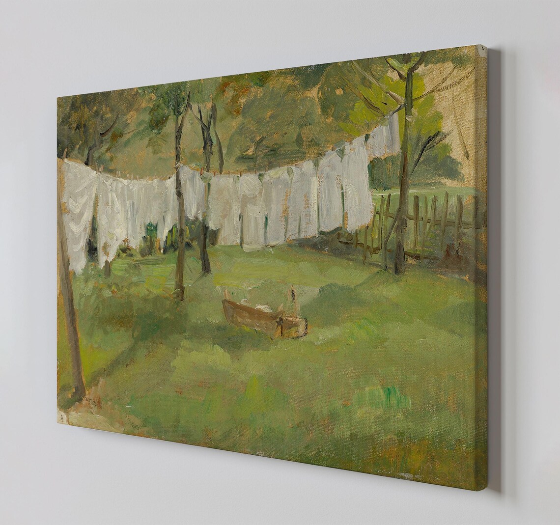 Laundry Day Vintage Modern Aesthetic Laundry Room Art Print