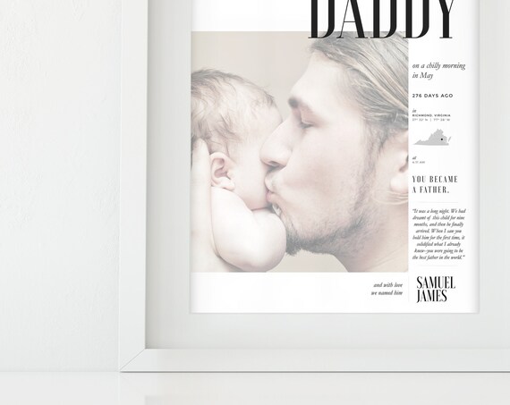 Father's Day Custom Photo Gift for Dad