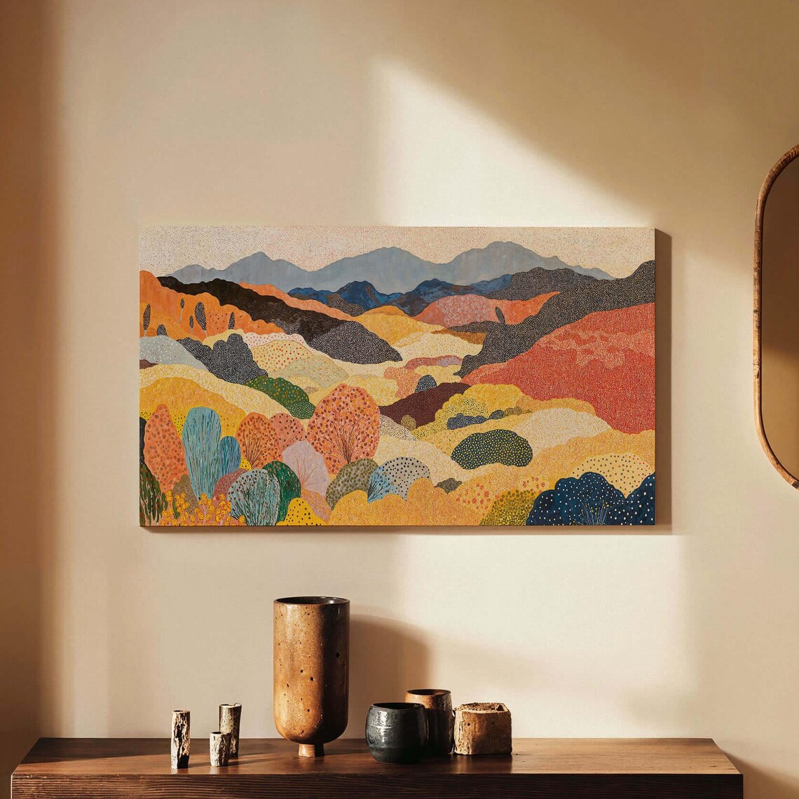 Abstract Landscape Japandi Wabi Sabi Art Print