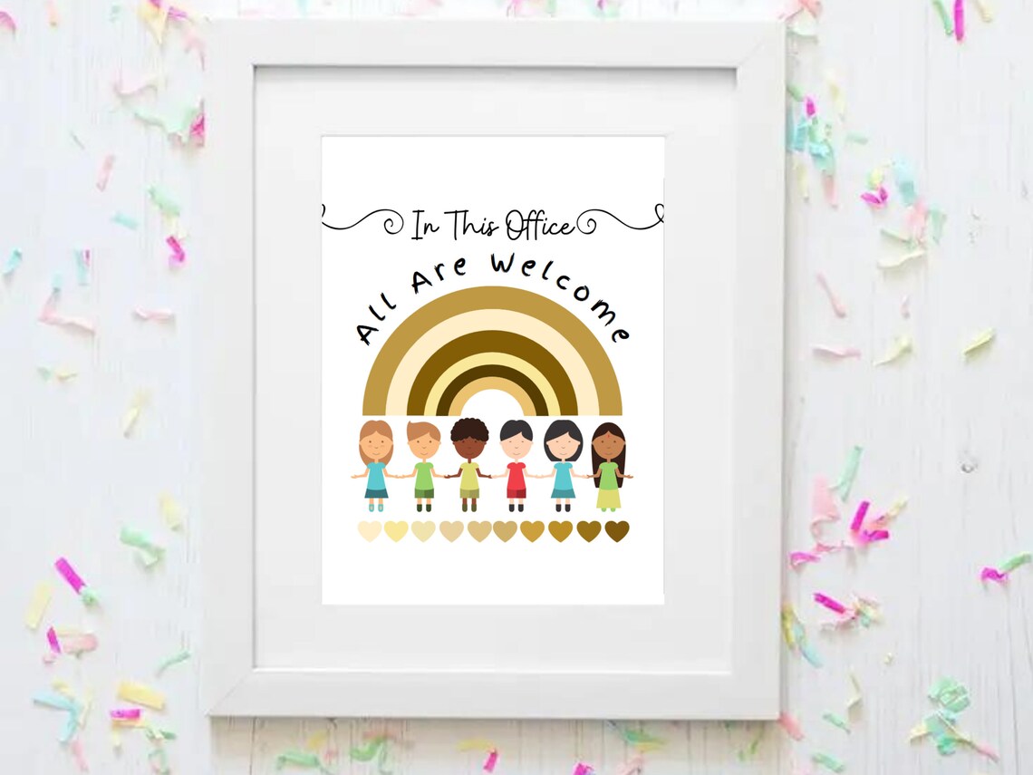In This Office All Are Welcome Diversity Poster - Image 3