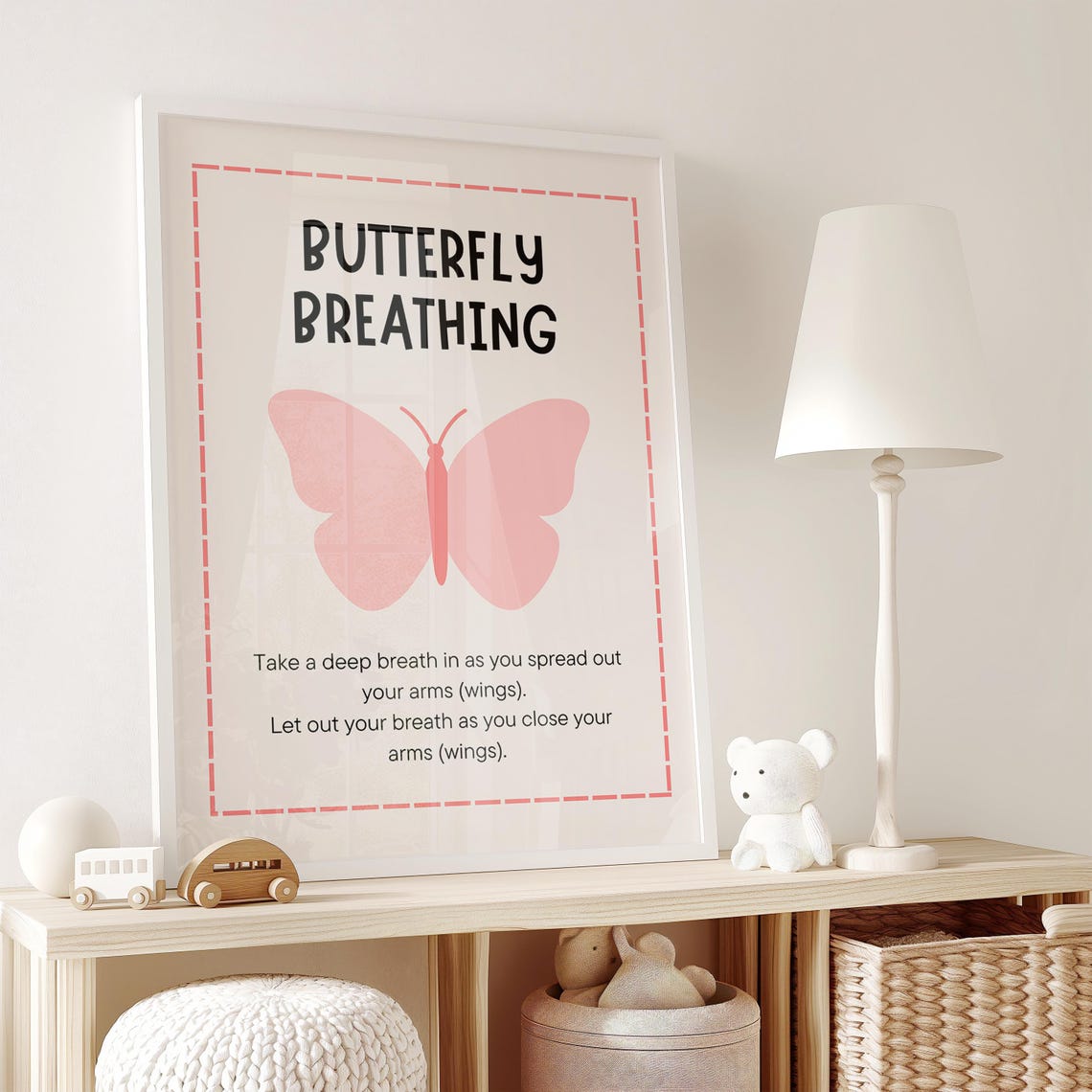 Butterfly Breathing Mindful Poster For Kids - Image 2