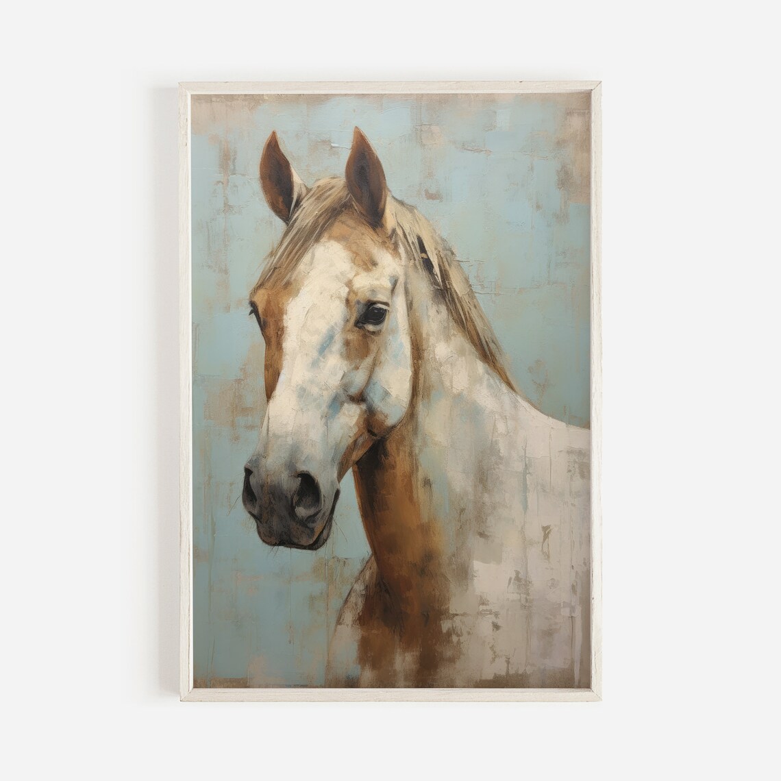Vintage Horse Print, Rustic Farmhouse Equestrian Art - Image 2