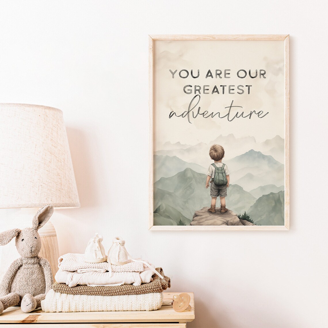 You Are Our Greatest Adventure Nursery Quote Art Print - Image 2