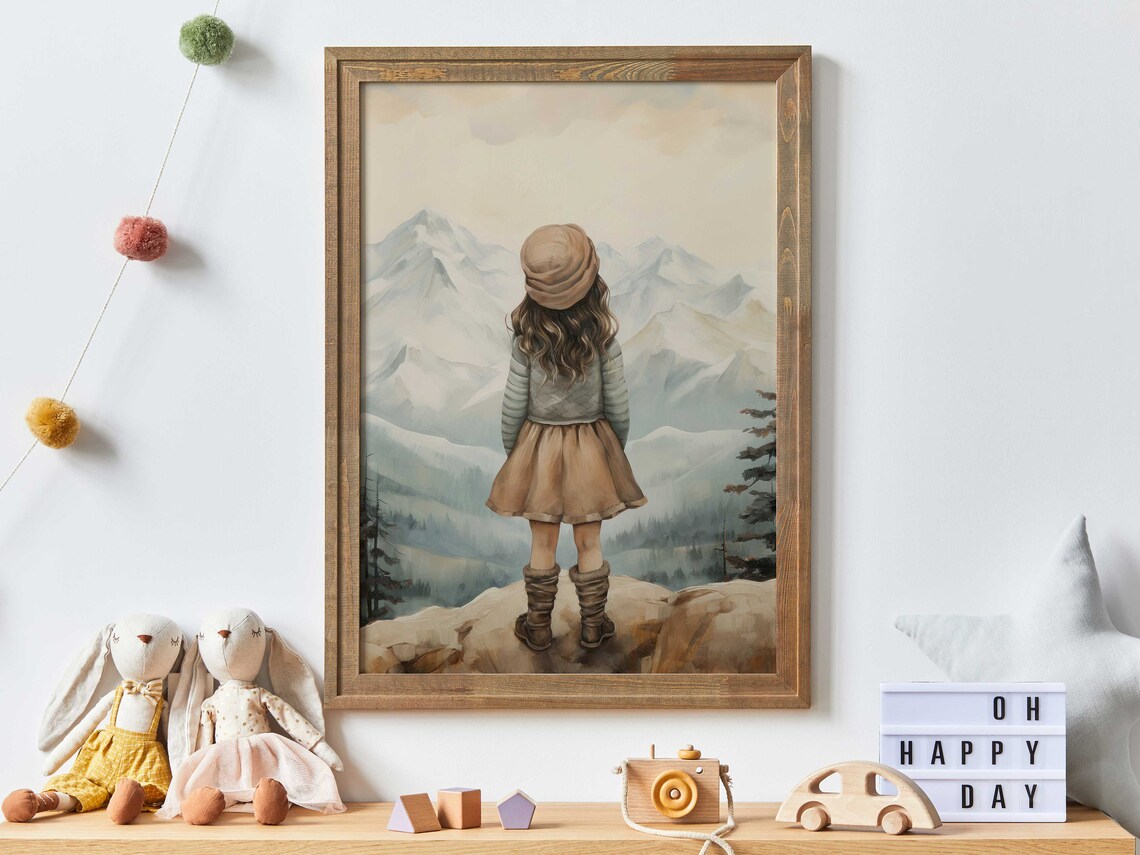 Adventure Nursery Decor Girl Adventure Art Print