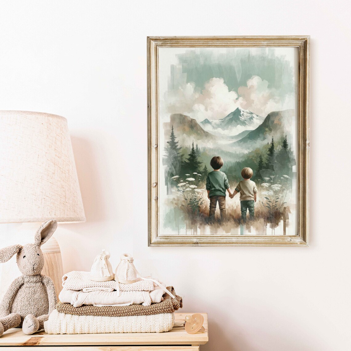 Brothers Room Mountain Adventure Art Print - Image 2