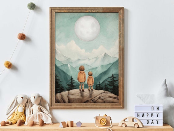 Sisters Room Art Print, Sisterhood Adventure Decor