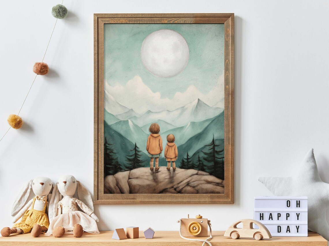 Sisters Room Art Print, Sisterhood Adventure Decor