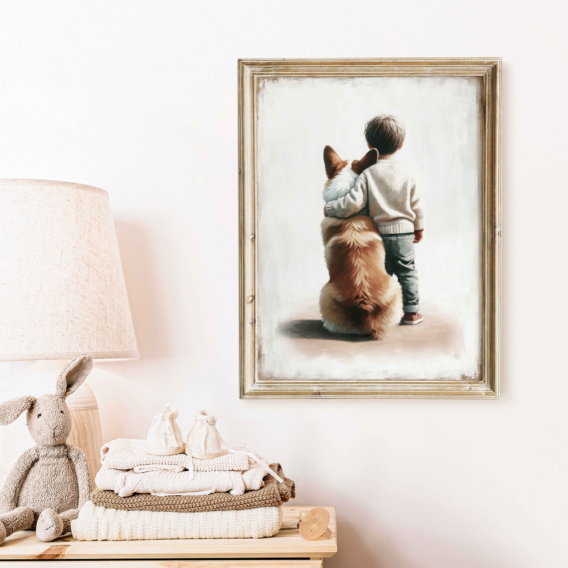Welsh Corgi Nursery Art Print, Boys Room Decor - Image 2