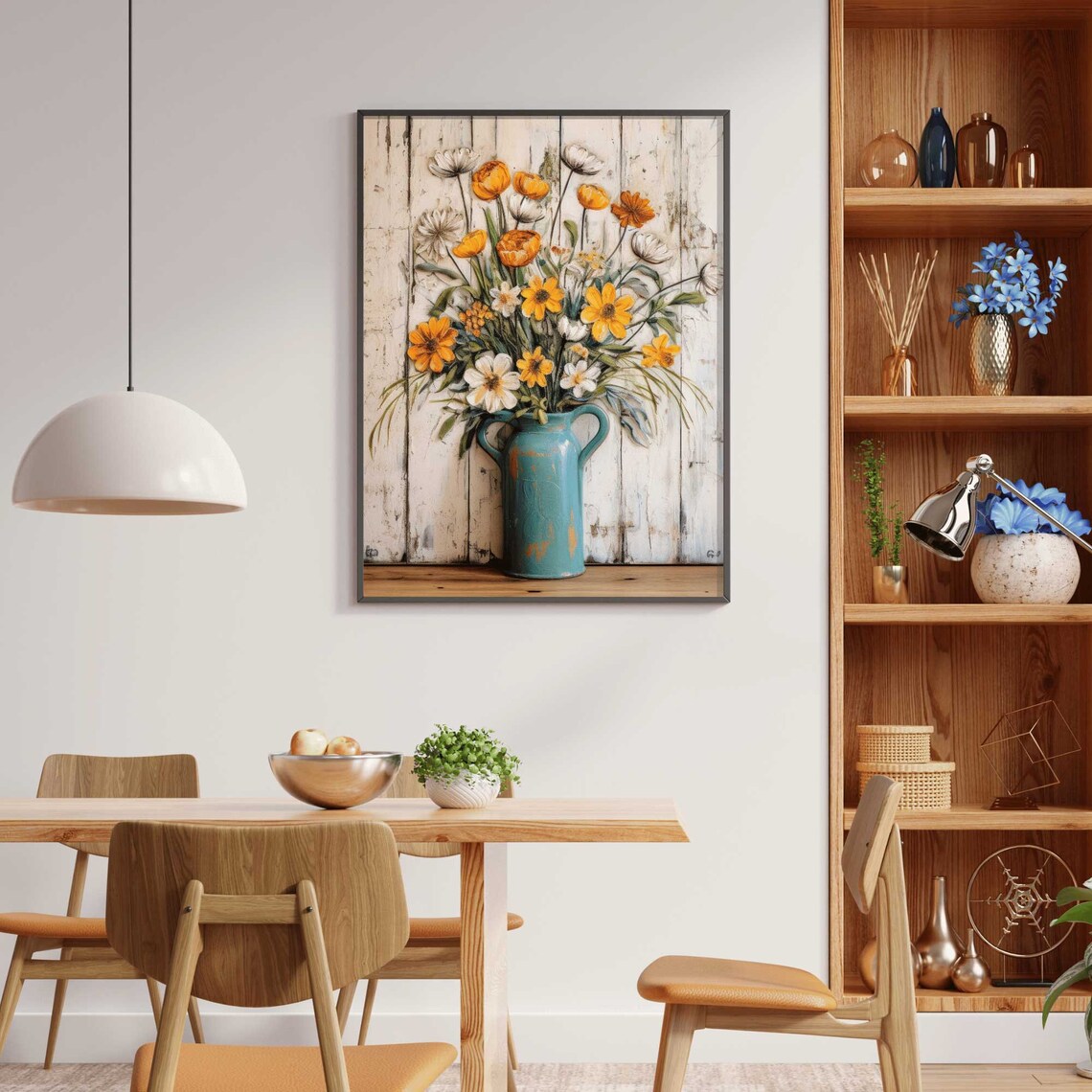 Vintage Floral Print, Farmhouse Country Style - Image 2