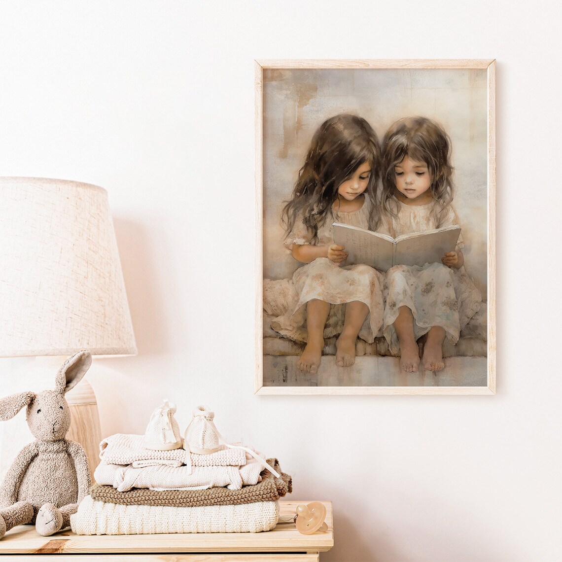 Vintage Nursery Decor Learning Reading Art Print - Image 2