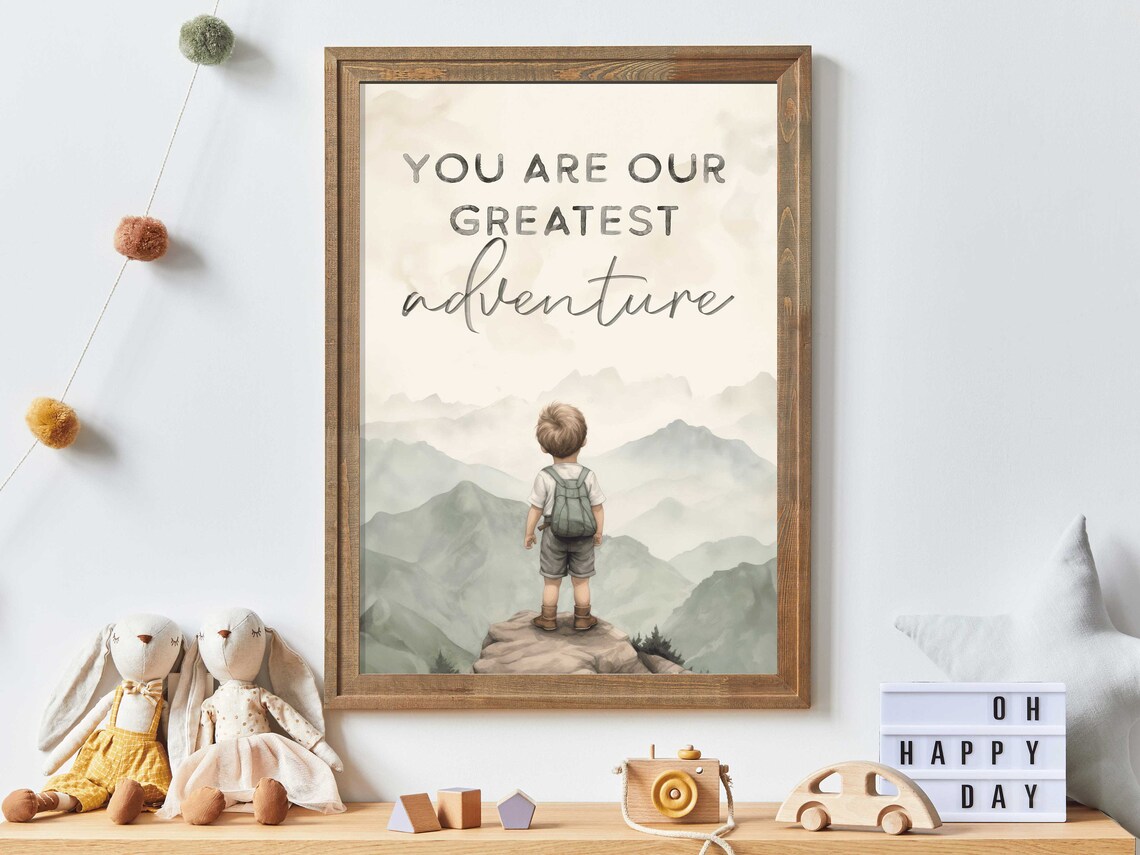 You Are Our Greatest Adventure Nursery Quote Art Print