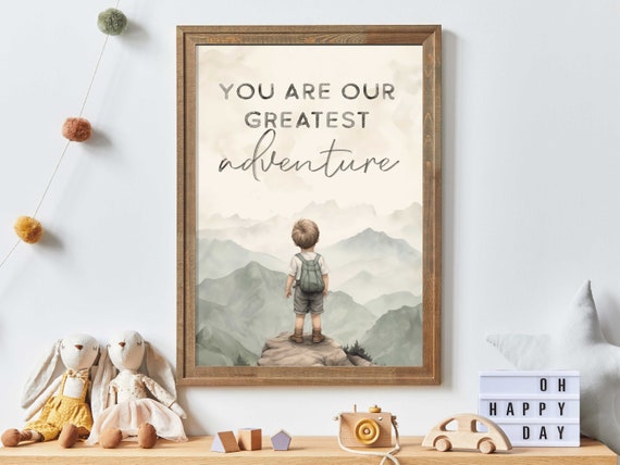 You Are Our Greatest Adventure Nursery Quote Art Print