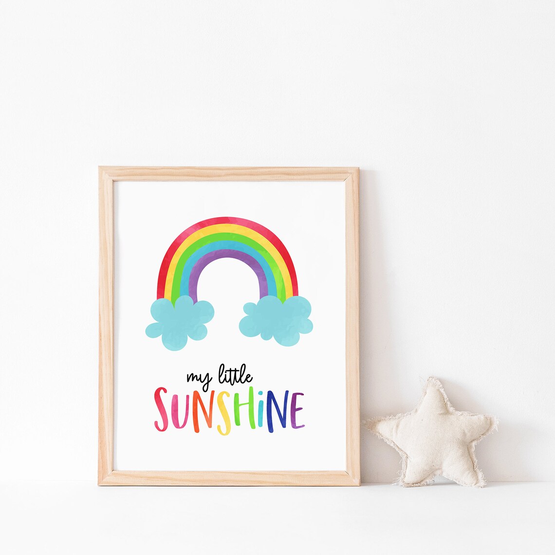 Sunshine Rainbow Print, Colorful Nursery Decor - Image 2