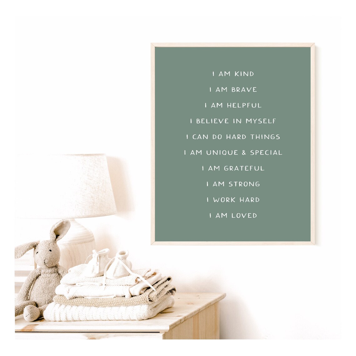 Boho Affirmations for Kids, Montessori Playroom Art Print - Image 3