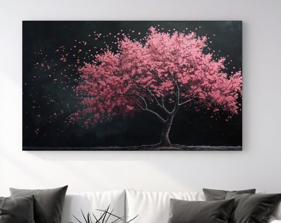 Pink Painting Tree Abstraction Luxury Design Print Home Decor Wall Art Wall Art Gift Room Decor Ready To Hang