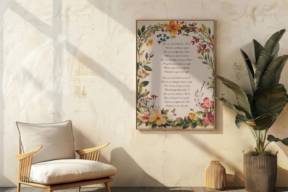 A Prayer Found In Chester Cathedral, Poem Poster - Image 3