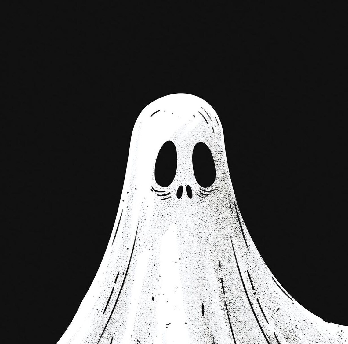 Whimsical Halloween Ghost Art Spooky Kids Room Decor Cute Nursery Wall Print - Image 5
